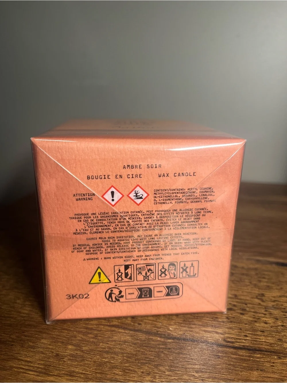 Bastide Ambre Soir Scented Wax Candle - 190g